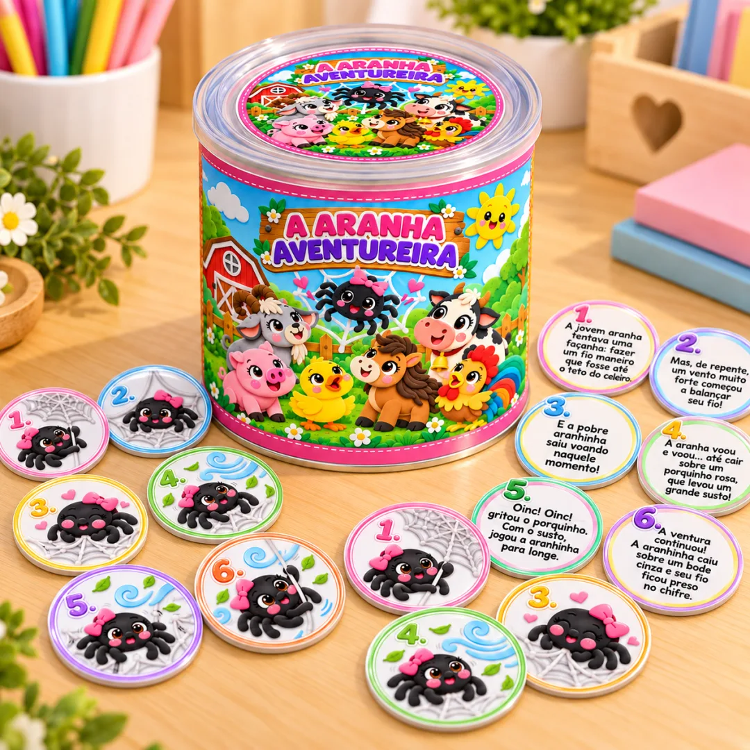 A Aranha Aventureira – Lata Pedagógica 1 - Educação Infantil - Jogos -Arquivo Digital — imagem 2