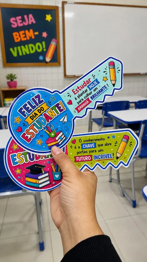  A CHAVE DO ESTUDANTE – LEMBRANCINHA PARA O DIA DO ESTUDANTE! — imagem 2