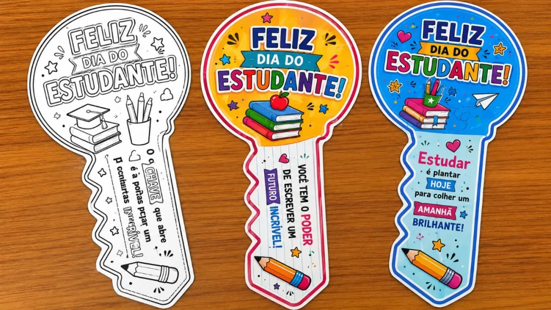  A CHAVE DO ESTUDANTE – LEMBRANCINHA PARA O DIA DO ESTUDANTE! — imagem 4