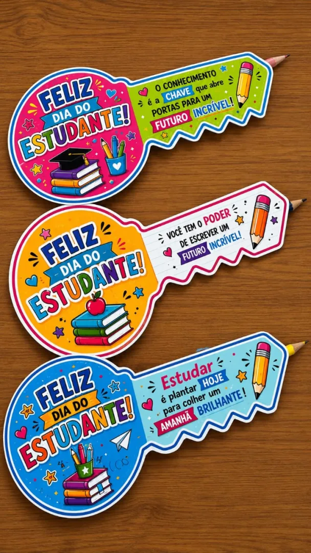  A CHAVE DO ESTUDANTE – LEMBRANCINHA PARA O DIA DO ESTUDANTE! — imagem 5