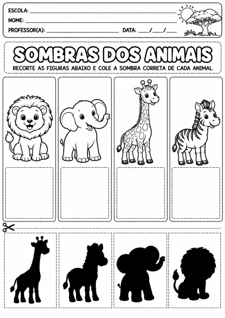 A festa dos dez animais da Savana Educação Infantil História em PDF — imagem 3