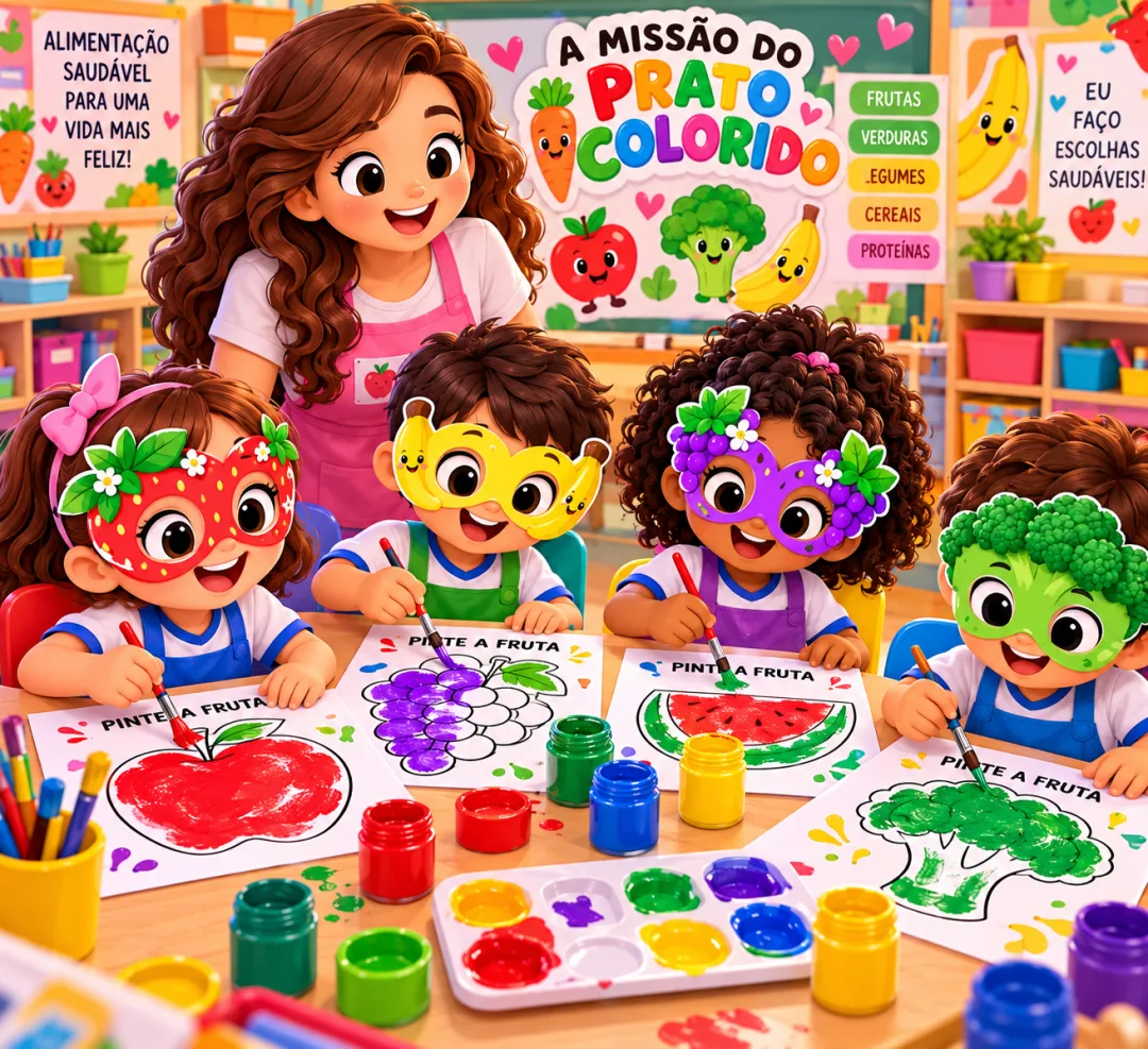 A Missão do Prato Colorido — Kit Pedagógico Interativo para Educação Infantil em PDF — imagem 3