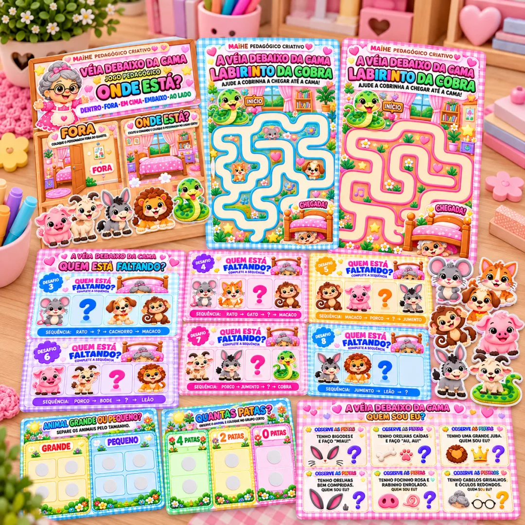 A Véia Debaixo Da Cama - Combo Completo - Educação Infantil - Arquivo Digital — imagem 6