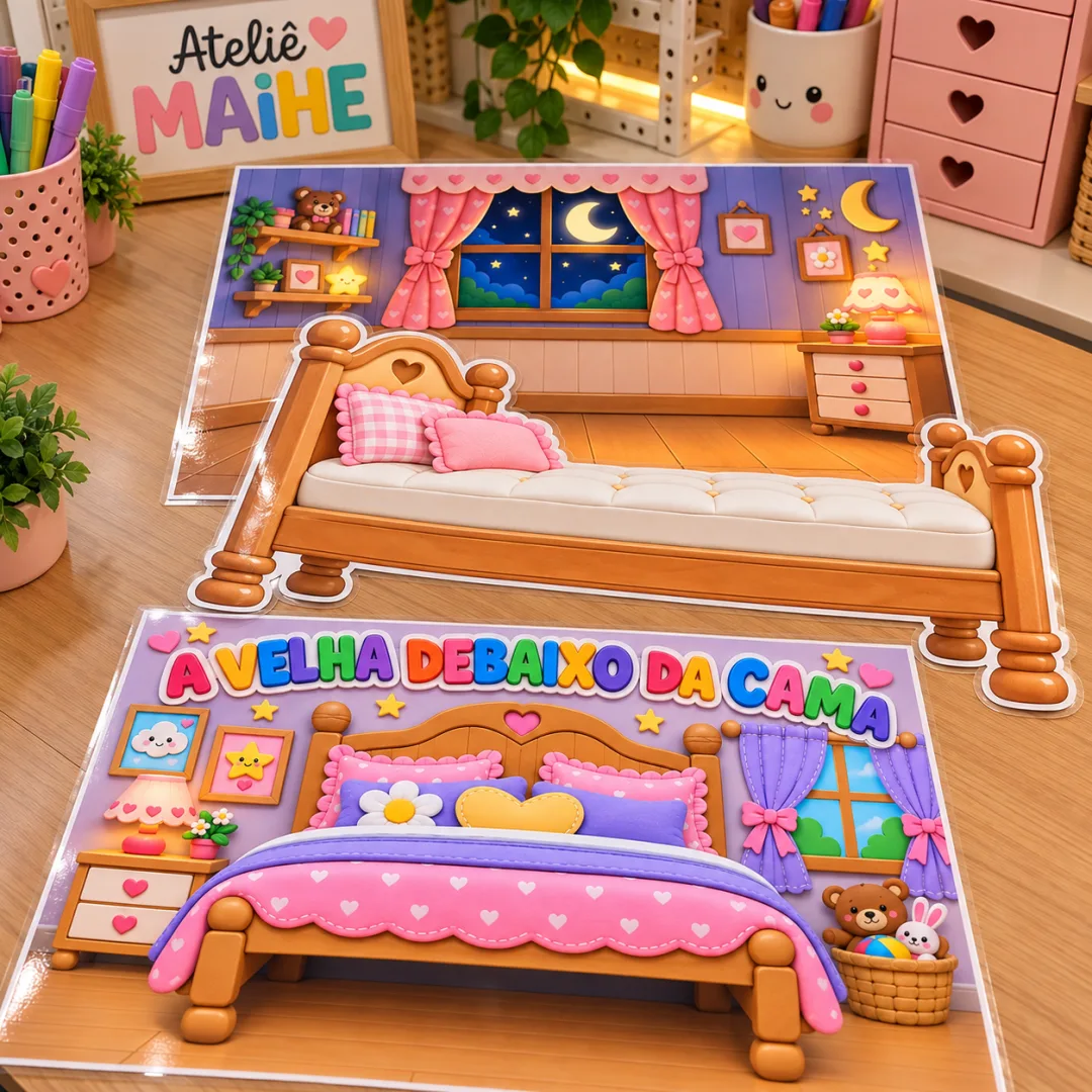 A Véia Debaixo Da Cama – Painel Interativo - Educação Infantil -Arquivo Digital — imagem 2