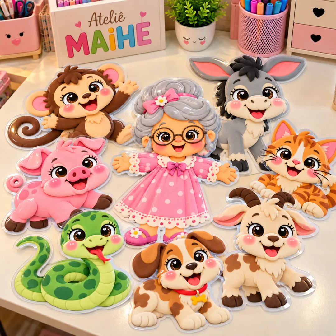 A Véia Debaixo Da Cama - Personagens - Educação Infantil - Arquivo Digital — imagem 3