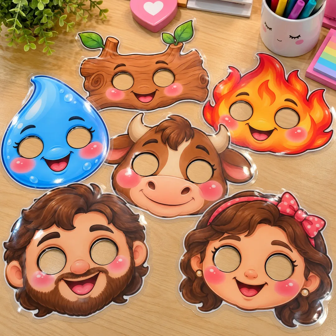 A Velha à Fiar - Máscaras - Educação infantil - Lembrancinhas - Arquivo Digital — imagem 2