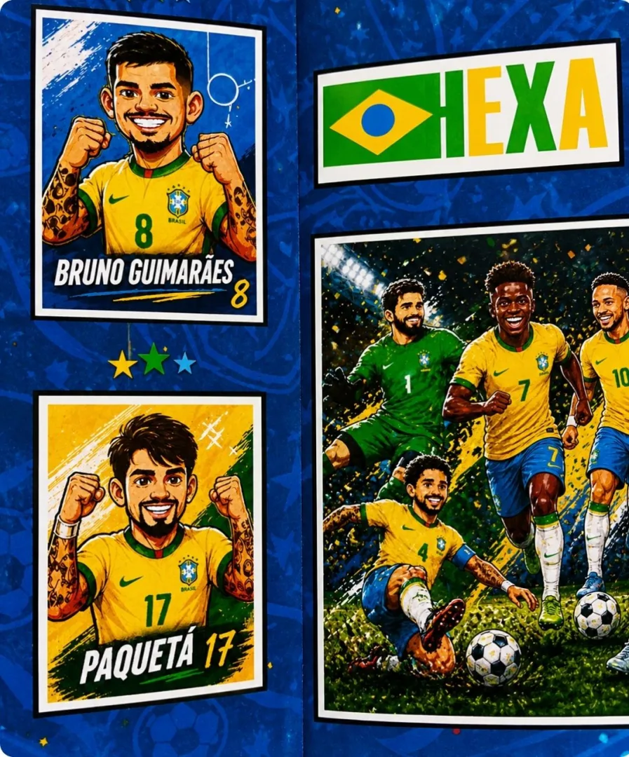 ÁLBUM DA SELEÇÃO BRASILEIRA PARA IMPRIMIR — imagem 3
