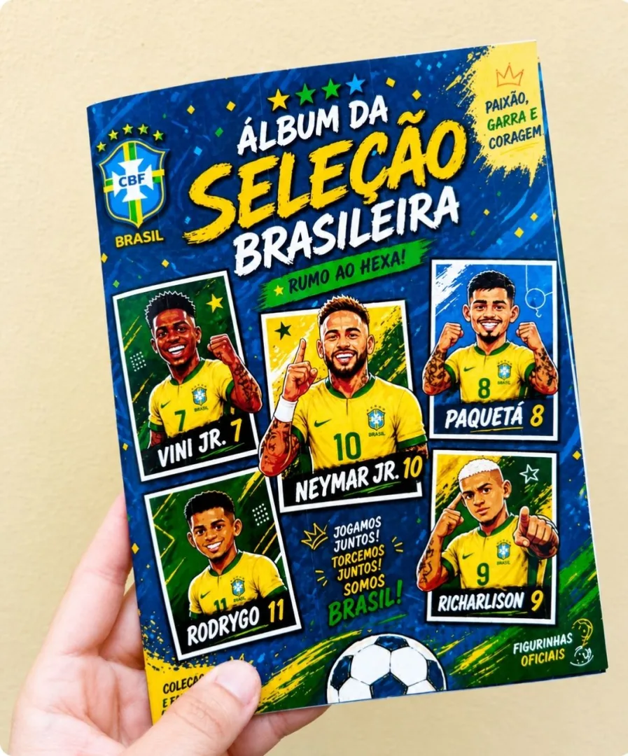 ÁLBUM DA SELEÇÃO BRASILEIRA PARA IMPRIMIR — imagem 6