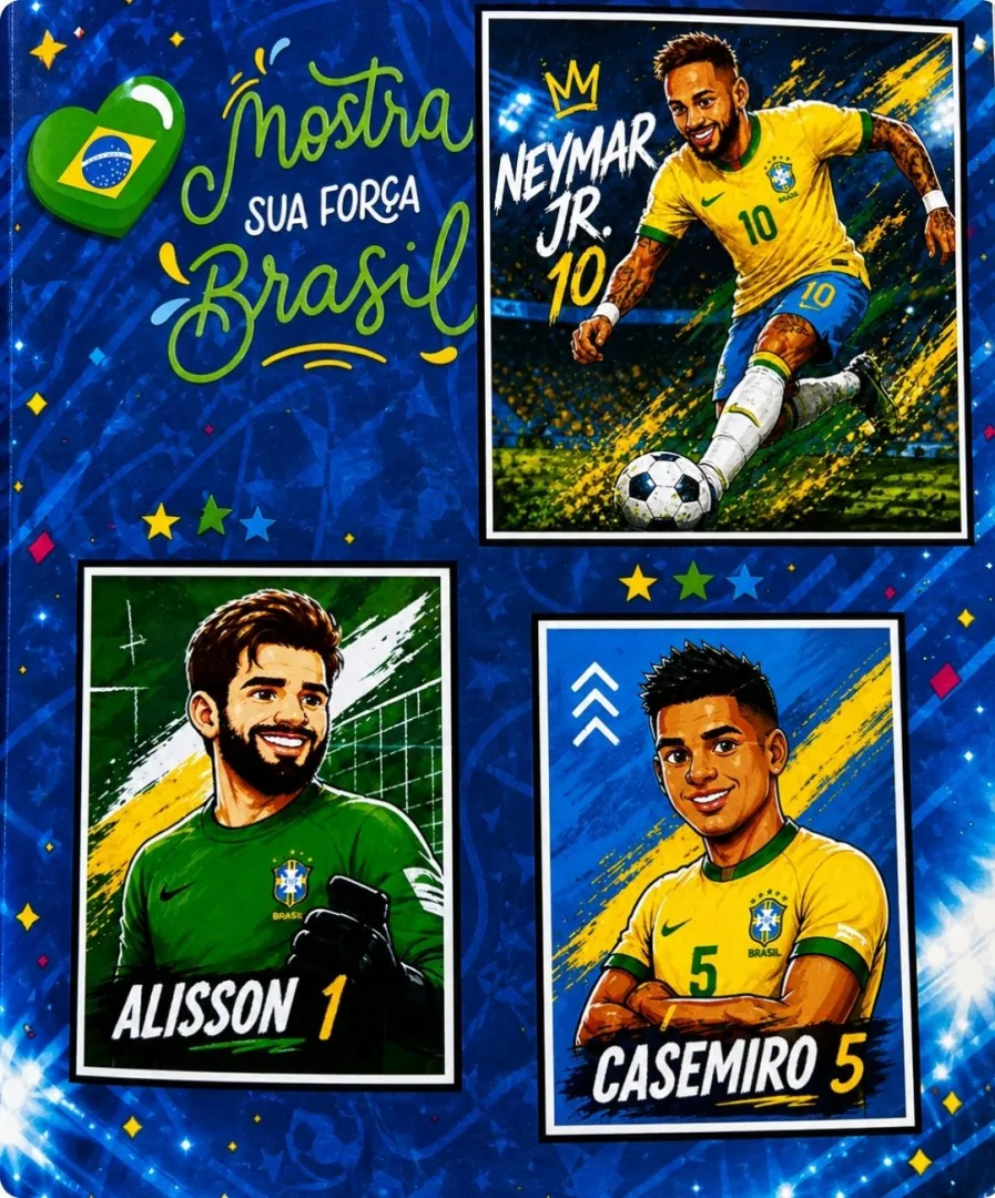 ÁLBUM DA SELEÇÃO BRASILEIRA PARA IMPRIMIR — imagem 7