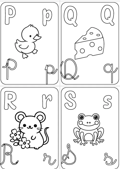 Alfabeto de Parede para Colorir - PDF — imagem 3