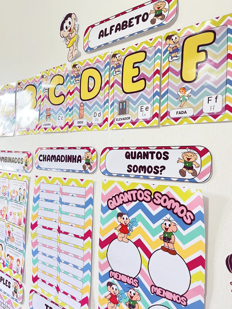 Alfabeto e Numerais com a Turma da Mônica , Digital em pdf — imagem 3