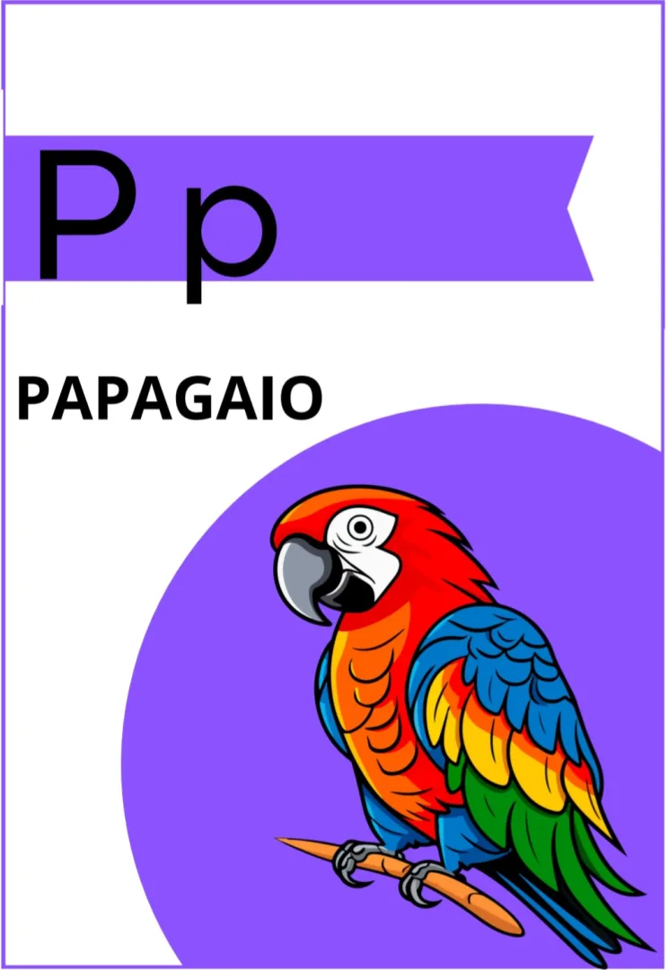 Alfabeto Ilustrado dos Animais | Material Pedagógico Digital (PDF) — imagem 4