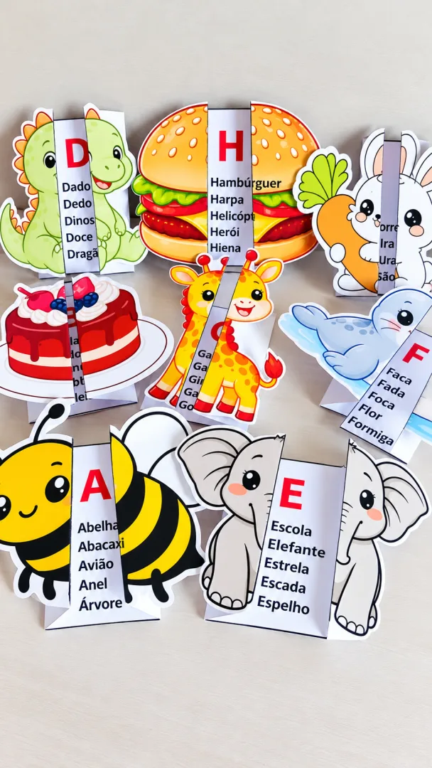 Alfabeto Ilustrado Interativo 1º Ano– Aprendendo Letras Em PDF — imagem 4
