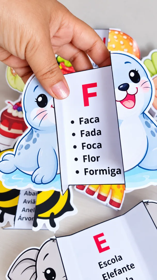 Alfabeto Ilustrado Interativo 1º Ano– Aprendendo Letras Em PDF — imagem 5