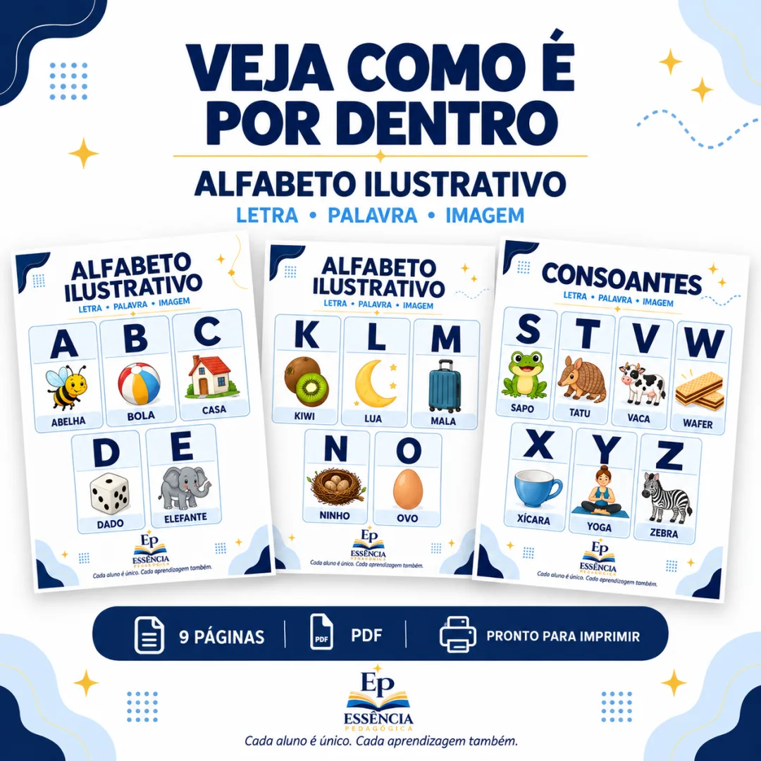 Alfabeto Ilustrativo – 1º Ano – PDF — imagem 2
