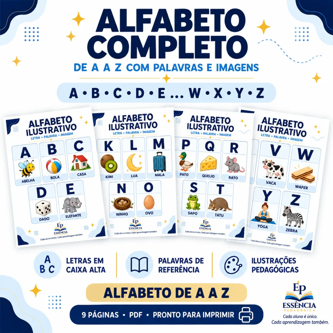 Alfabeto Ilustrativo – 1º Ano – PDF — imagem 4