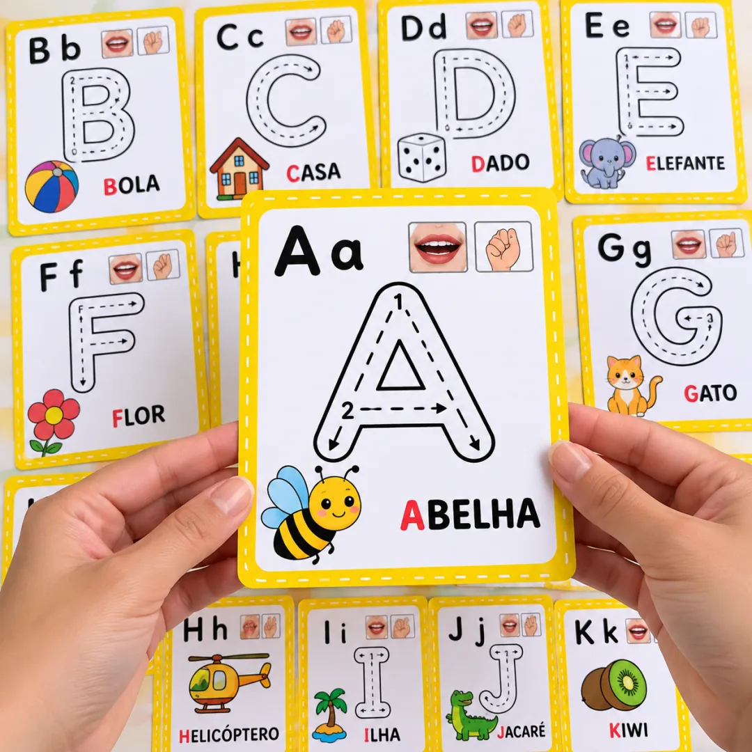 Alfabeto Mágico — Letras para Traçar e Aprender a a Z em PDF — imagem 2