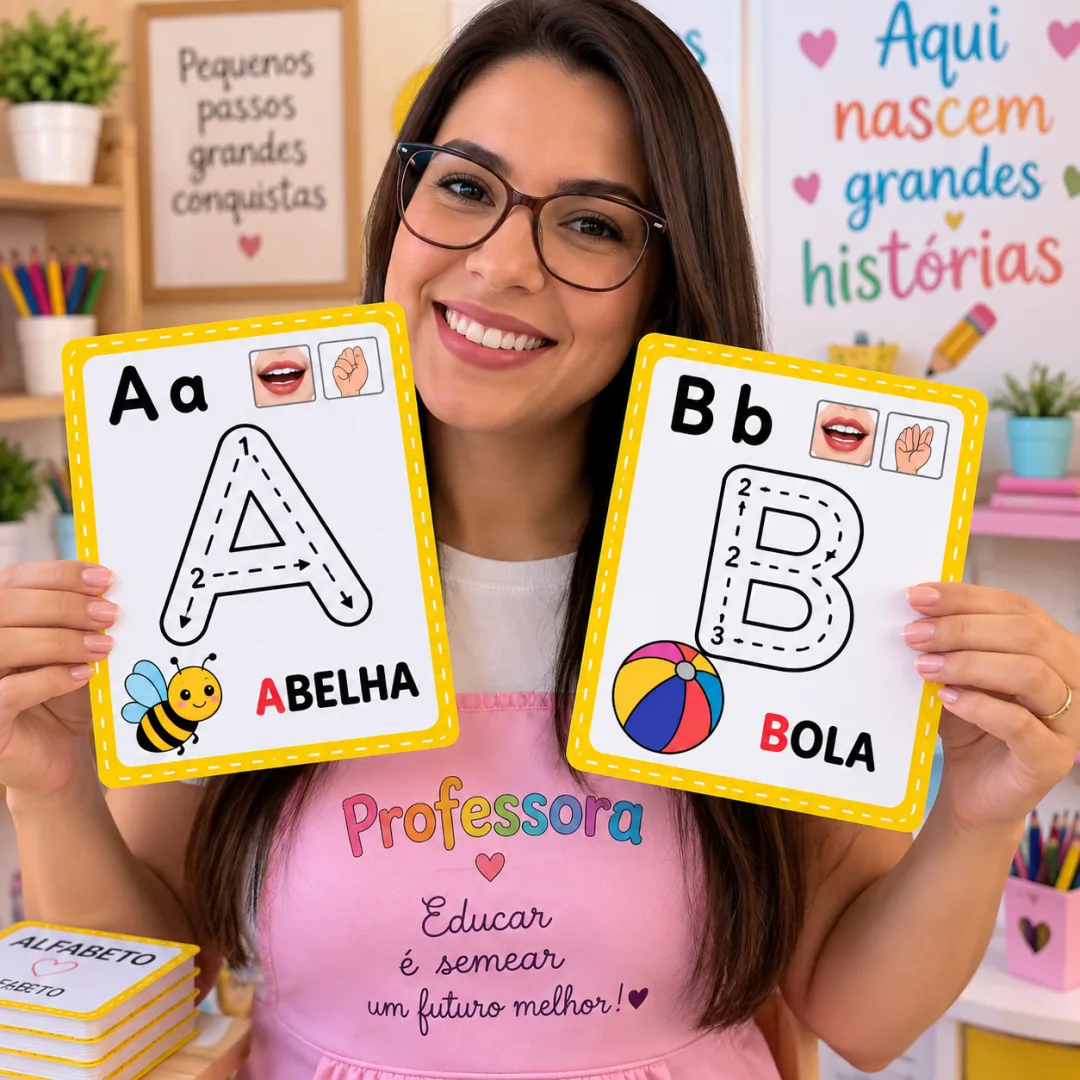 Alfabeto Mágico — Letras para Traçar e Aprender a a Z em PDF — imagem 3