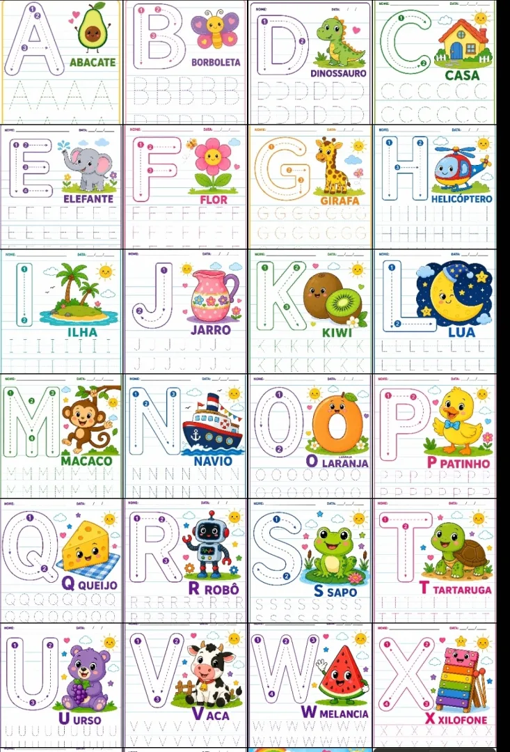 Alfabeto Pontilhado - Educação Infantil - PDF — imagem 2