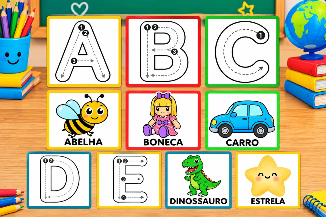 Alfabeto pontilhado para cobrir PDF Ensino infantil e fundamental  — imagem 2