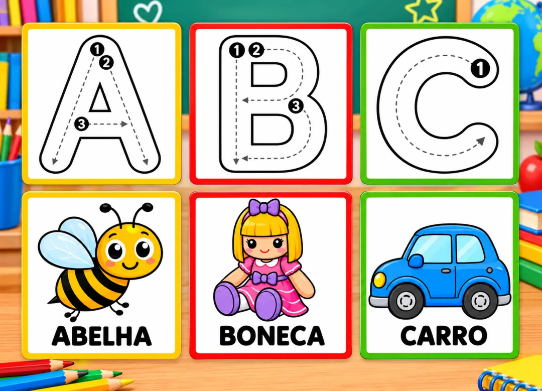 Alfabeto pontilhado para cobrir PDF Ensino infantil e fundamental  — imagem 3