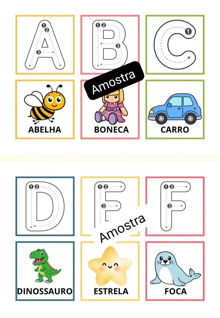 Alfabeto pontilhado para cobrir PDF Ensino infantil e fundamental  — imagem 4
