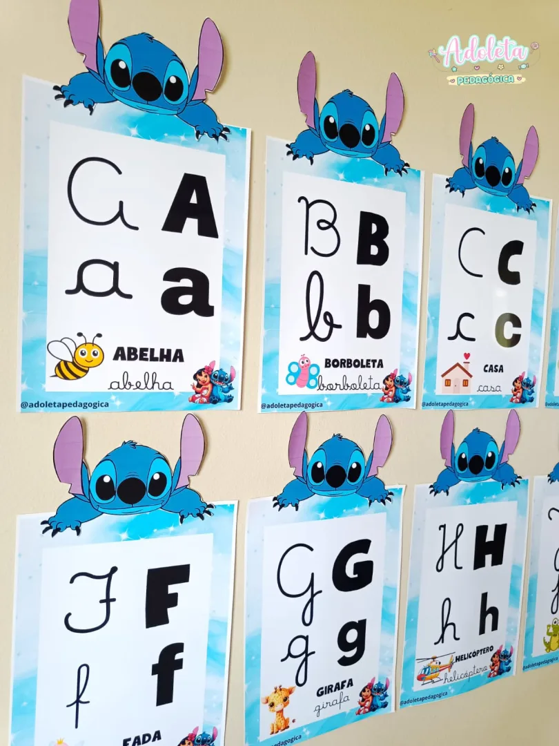 Alfabeto Stitch 4 tipos de Letras — imagem 3