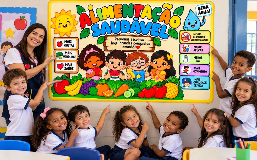 Alimentação Saudável Painel PDF 32 páginas - Educação Infantil — imagem 6