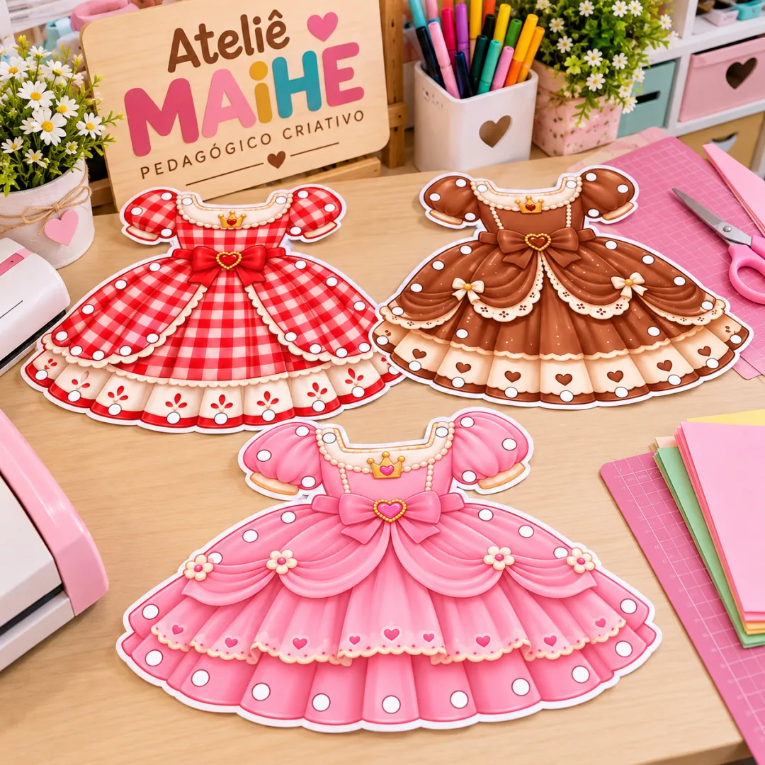 Alinhavo Dos Vestidos — Jogo - A Princesa Do Vestido Xadrez - Educação Infantil - Arquivo Digital — imagem 4