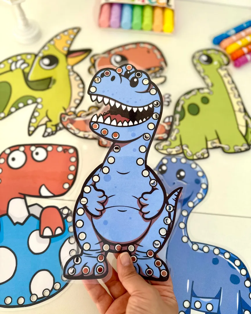 Alinhavos Dinossauro para Educação Infantil em PDF — imagem 3