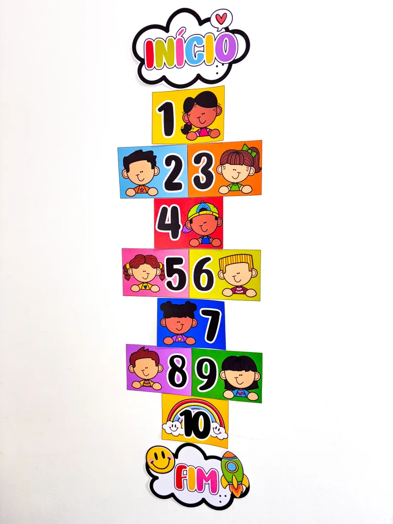 Amarelinha Dia das Crianças em PDF (16 folhas A4) — imagem 2