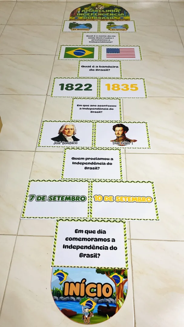 AMARELINHA: INDEPENDÊNCIA DO BRASIL / 7 DE SETEMBRO / SETE DE SETEMBRO / SEMANA DA PÁTRIA — imagem 3