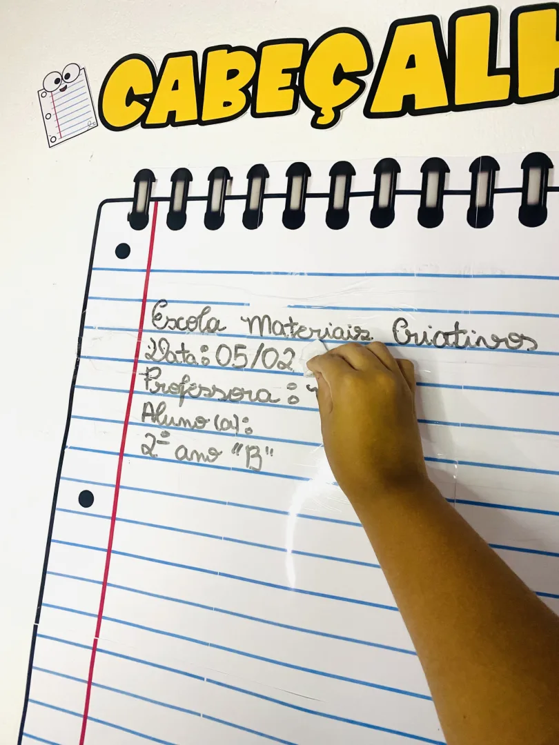 APOIO PARA CABEÇALHO / FOLHA PAUTADA GIGANTE: PAUTA SIMPLES — imagem 2