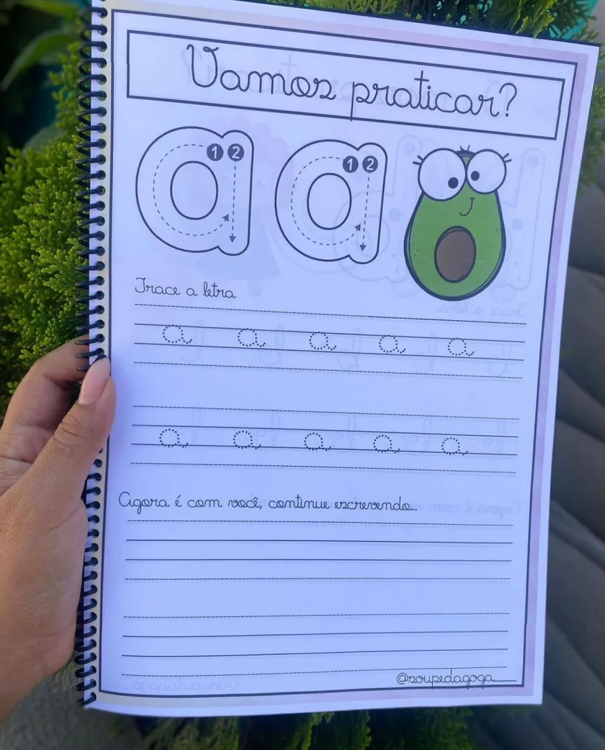 APOSTILA ALFABETO CURSIVO PONTILHADO — imagem 3