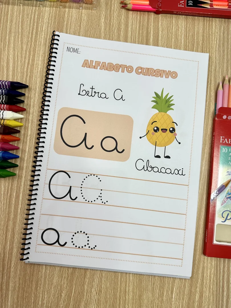 Apostila Alfabeto Cursivo — Traçados Maiúsculos e Minúsculos — imagem 2
