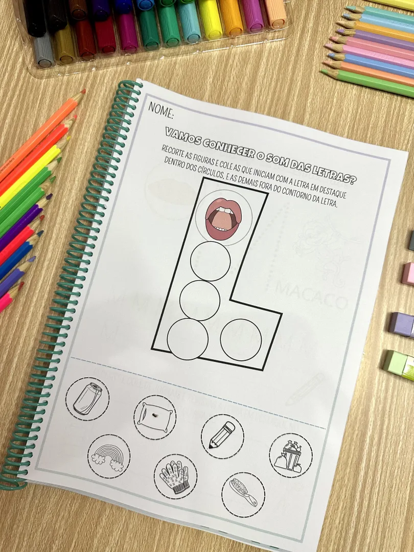 Apostila Alfabeto Fônico — 78 Páginas de Letras e Sons — imagem 5
