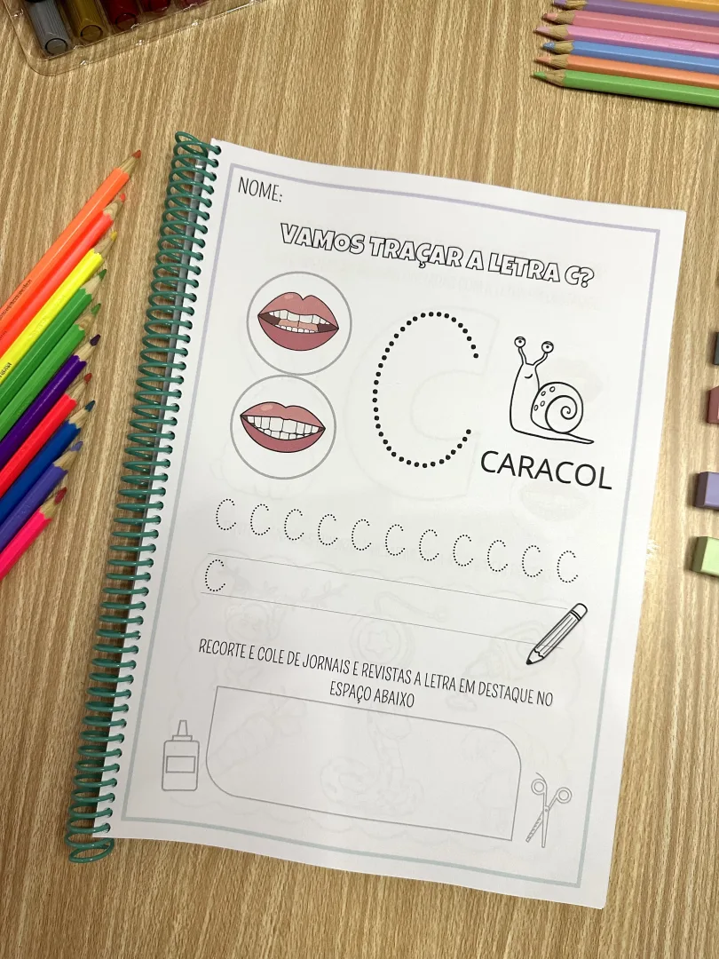 Apostila Alfabeto Fônico — 78 Páginas de Letras e Sons — imagem 6