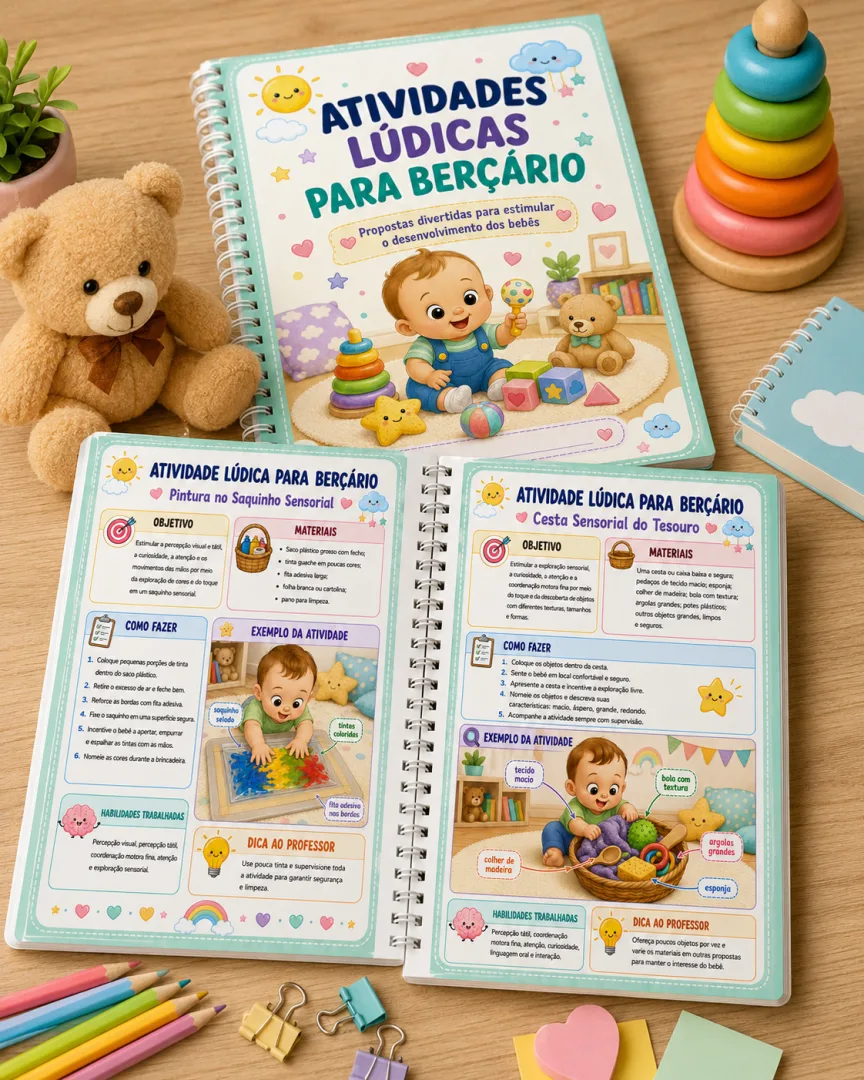 APOSTILA ATIVIDADES LÚDICAS PARA BERÇÁRIO 👶✨ — imagem 4