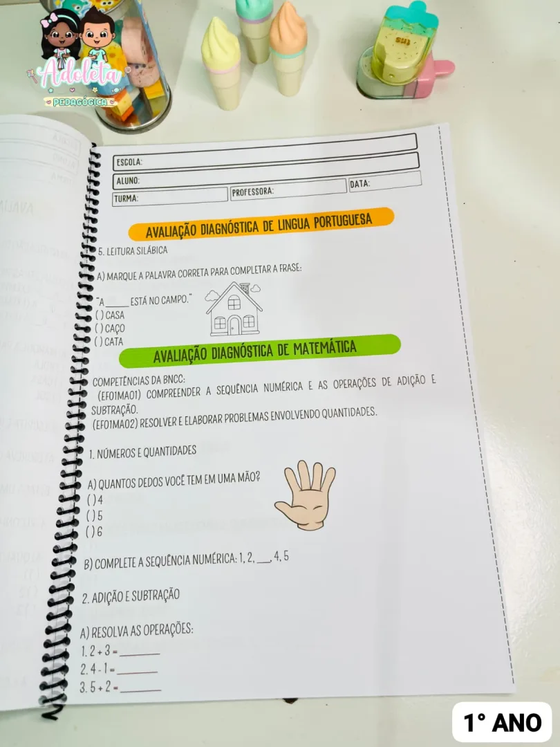 Apostila Avaliação Diagnóstica (1° Ano do Ensino Fundamental) — imagem 3