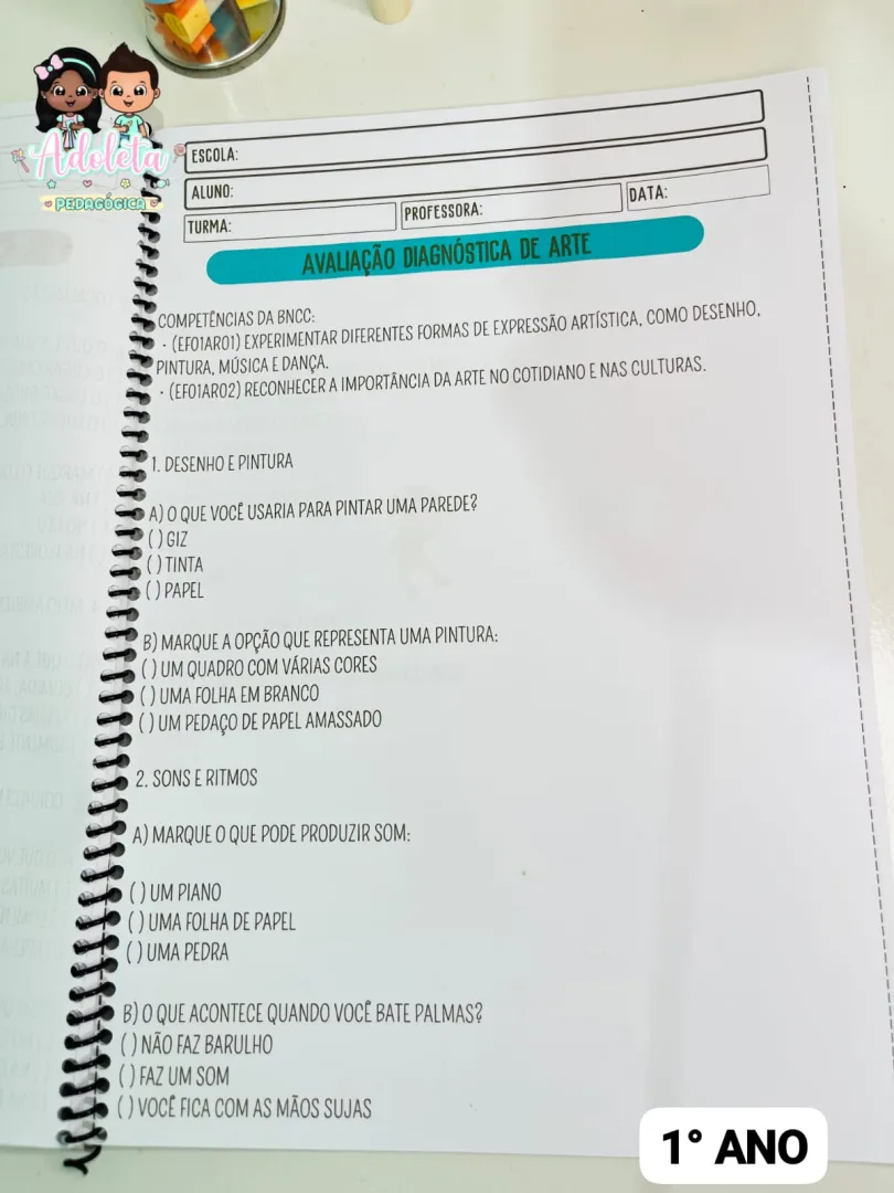 Apostila Avaliação Diagnóstica (1° Ano do Ensino Fundamental) — imagem 7