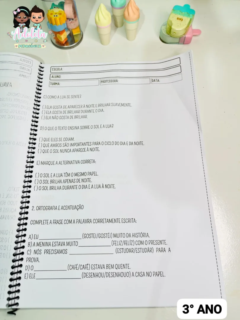Apostila Avaliação Diagnóstica (3° Ano do Ensino Fundamental) — imagem 3