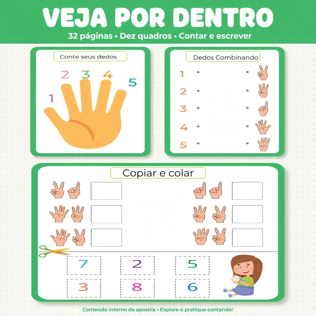Apostila Contagem 1 ao 20 - Educação Infantil - PDF — imagem 2