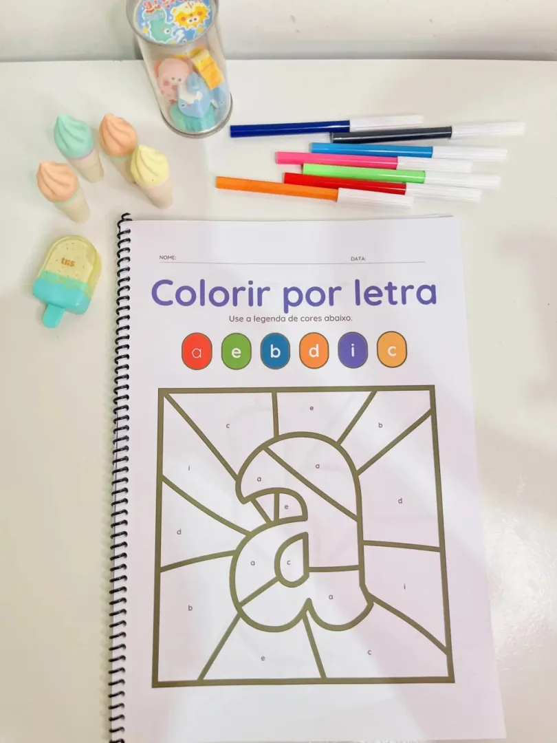 Apostila, Cores e Letras Encantadas — Pronto para Imprimir — imagem 2