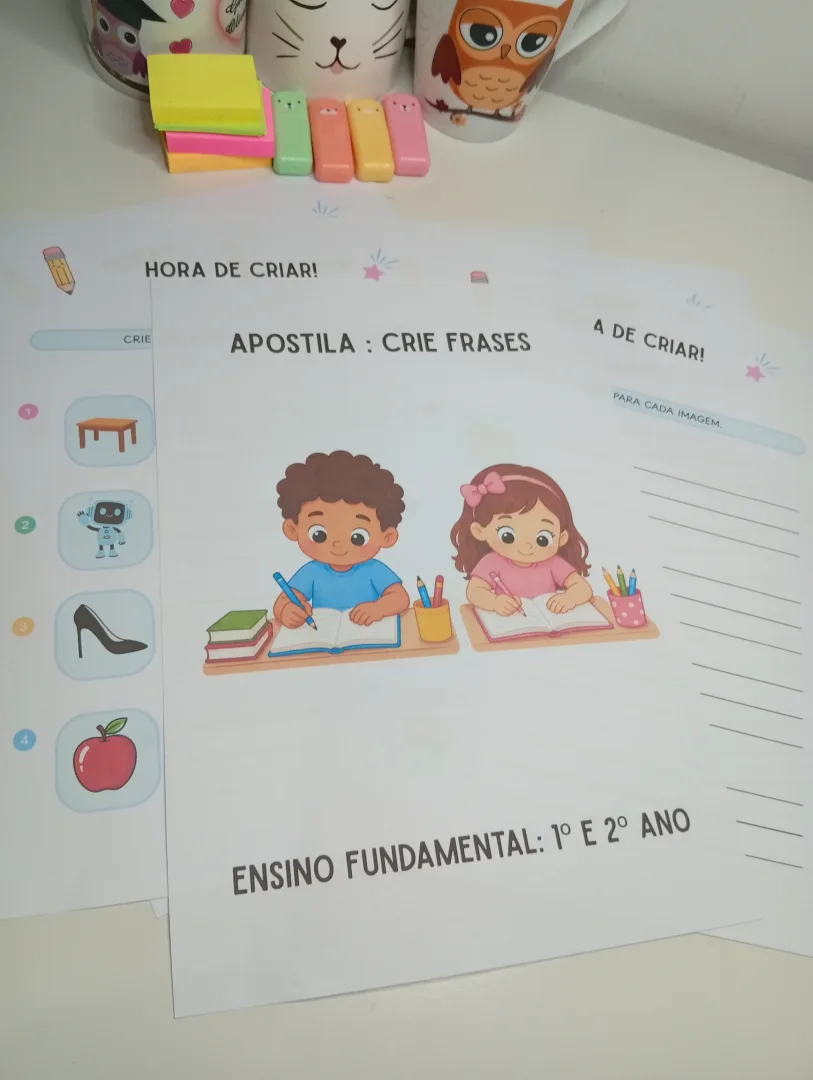  APOSTILA CRIE FRASES – 1º E 2º ANO DO ENSINO FUNDAMENTAL  — imagem 3