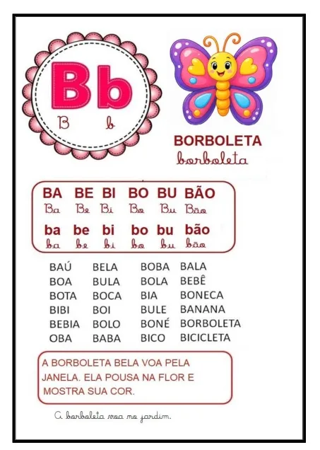Apostila de leitura sílabas simples e complexas — imagem 2