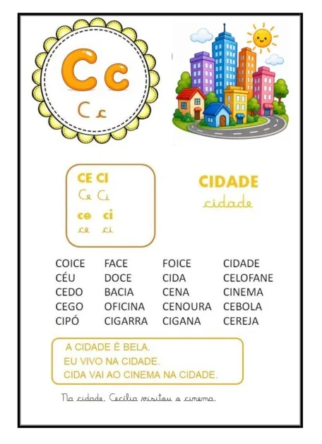 Apostila de leitura sílabas simples e complexas — imagem 3