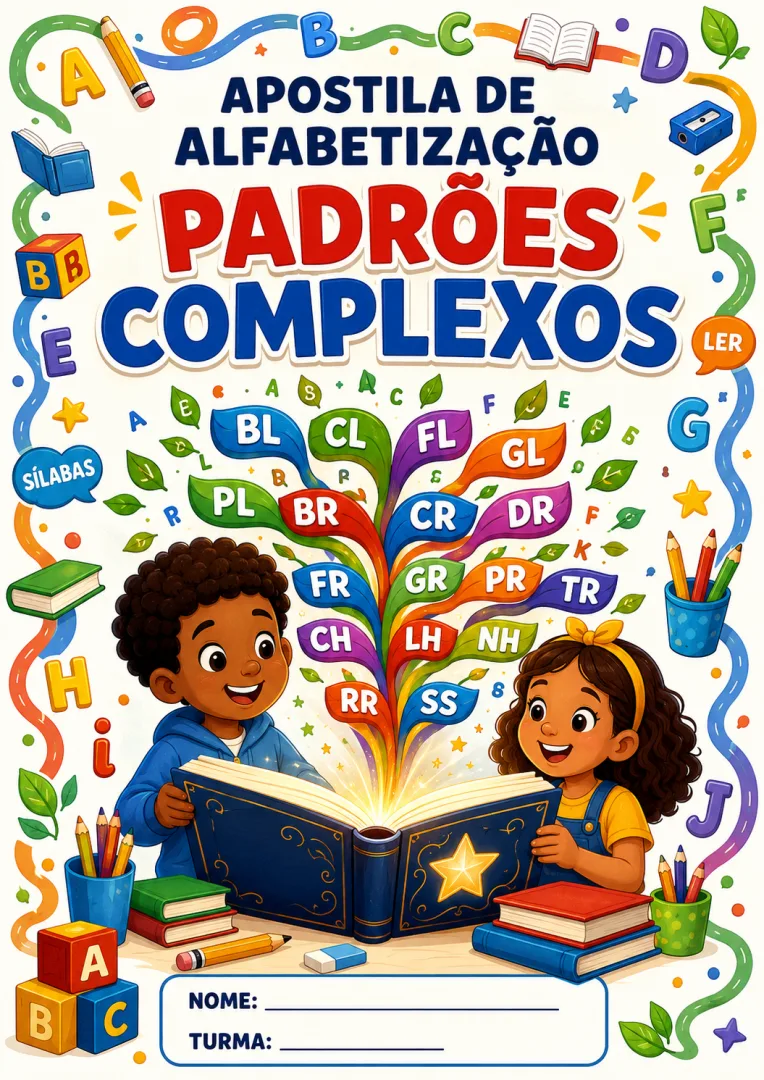 APOSTILA DE ALFABETIZAÇÃO PADRÕES COMPLEXOS.  — imagem 3