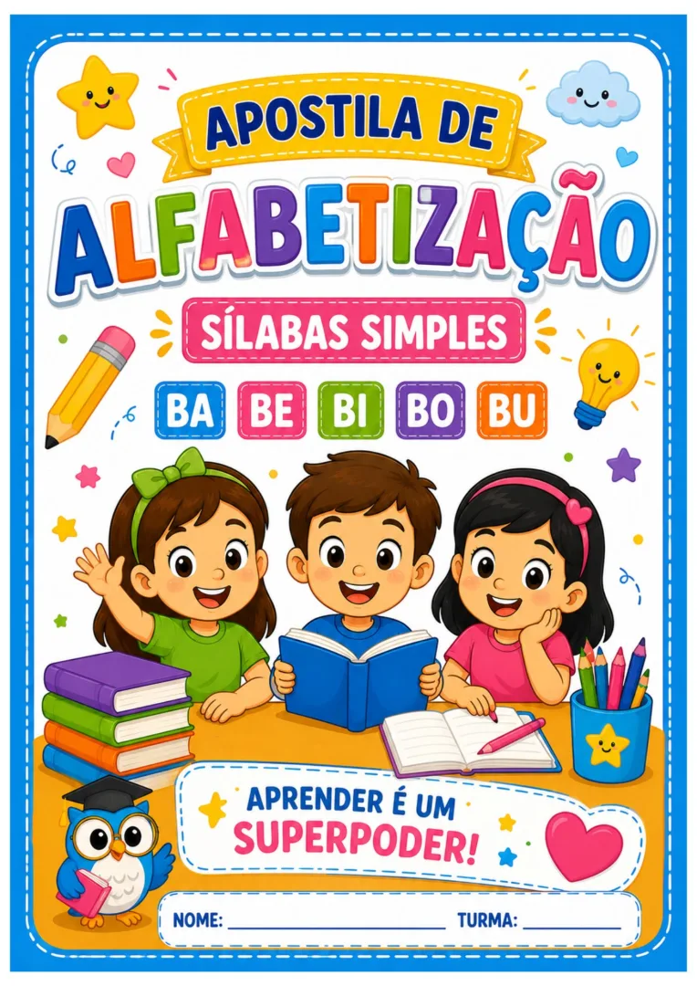 APOSTILA DE ALFABETIZAÇÃO PADRÕES SIMPLES. — imagem 2