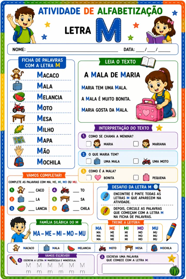 APOSTILA DE ALFABETIZAÇÃO PADRÕES SIMPLES. — imagem 3
