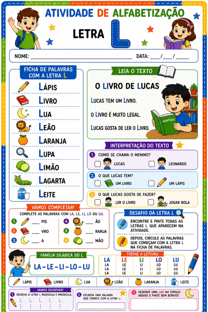 APOSTILA DE ALFABETIZAÇÃO PADRÕES SIMPLES. — imagem 4